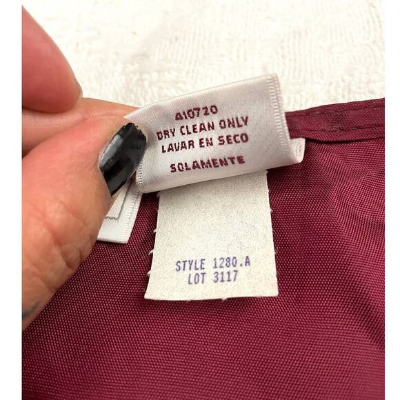 VTG Worthington Burgundy Vest MEDIUM | Square Design | NWT Retro 90s Y2K USA - Picture 10 of 12